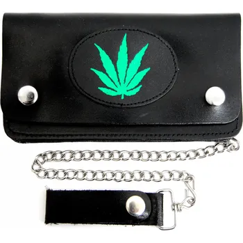 Peněženka motorkářská peněženka Marihuana I