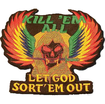 Nášivka emblém, nášivka Let God Sort´em out 15,5 cm