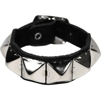 Náramek Stahovák na zápěstí pyramidy 1 řadý - šíře 1,5 cm II