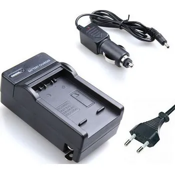 TopTechnology 2 v 1 nabíječka baterie PANASONIC řady: CGA-S002E, CGR-S002E, CGA-S006E, CGR-S006E, DMW-BMA7, BP-DC5