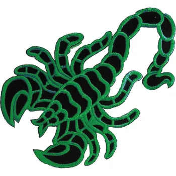 Nášivka emblém / nášivka rak - zelený 2