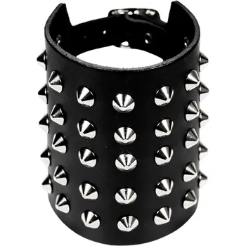 Náramek Stahovák na zápěstí s cvoky 5 řadý