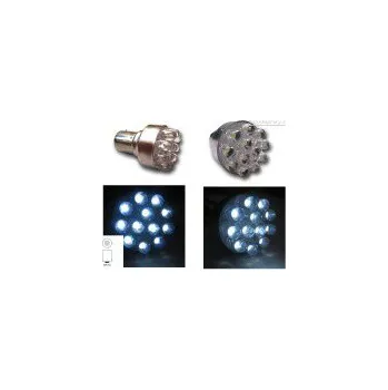 Autožárovka LED žárovka typ T25 (patice BA15S) 12xLED barva osvětlení bílá SLEVA 10%