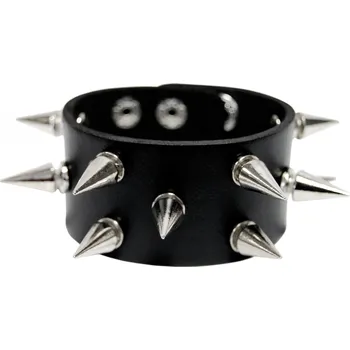 Náramek Stahovák na zápěstí s hroty, šíře 3,5 cm