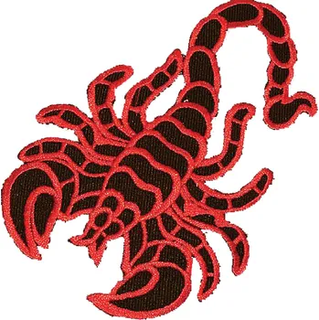 Nášivka emblém / nášivka rak - červený 2