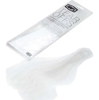 Motocyklové brýle Originální trhačky pro motokrosové brýle 100% 20 ks (Odtrhávací slídy pro motokrosové brýle 100%)