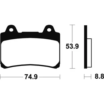 Brzdová destička Přední brzdové destičky SBS 613HF - Yamaha XVZ 1300 Royal Star, 1300ccm - 97-00