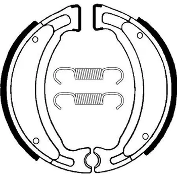 Brzdová destička Zadní brzdové pakny SBS (Bendix) BA 028 - Yamaha XT E, F 225ccm - 98>00