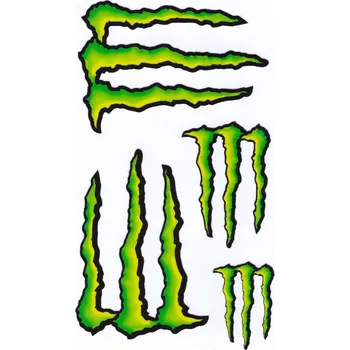 Samolepicí dekorace na vozidlo Samolepka MONSTER sada malá 17x10cm