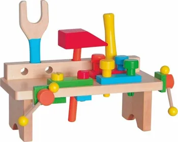 Dřevěná hračka Woody Pracovní ponk jednoduchý - nový design