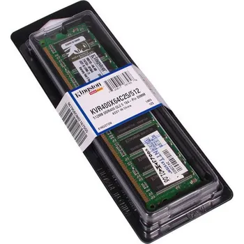 Operační paměť Kingston Value DDR 512MB 400MHz CL 2,5 KVR400X64C25/512