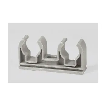 Vodovodní potrubí Příchytka plastová dvojitá 2x20 pro PPR