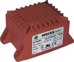 Transformátor Transformátor do DPS Weiss Elektrotechnik 85/384, 16 VA, 18 V, 889 mA