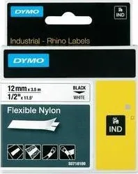 Pásek do tiskárny Dymo páska Rhino, S0718100, 12 mm, bílá/černá - polyamid