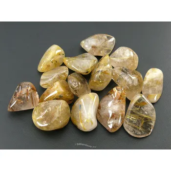 Přírodní kámen Sagenit troml vel. M (Brazílie)