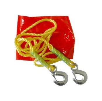 Tažné lano Lano tažné s karabinami, tažné lano s 2 háky, - 1800kg
