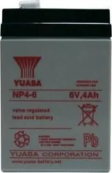 Záložní baterie Olověný akumulátor YUASA NP 6 V 4 Ah