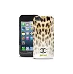 Just Cavalli zadní kryt silikonové pouzdro Micro Macro Leopard pro iPhone 5 / 5S / SE