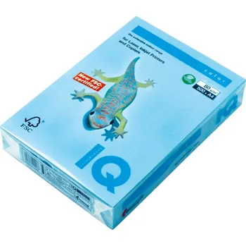 Barevný papír Barevný papírIQ COLORS MB30 A4 80g středně modrá 500listů