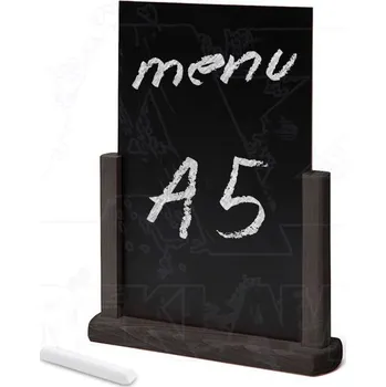 Dřevěný menu stojánek A5 - Černý