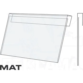 Závěsná kapsa A7 na šířku Matná