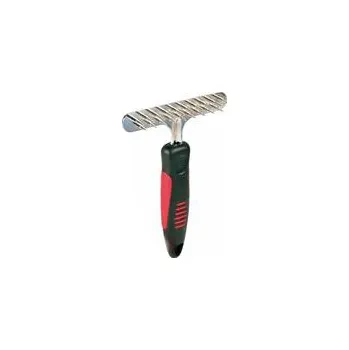 Kartáč pro zvířata Trixie dvojité hrablo s plastovou rukojetí 