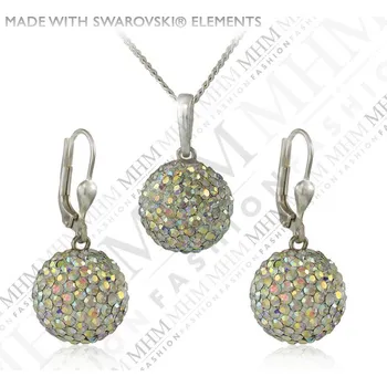 Souprava šperků Souprava šperků Kulička M5 Crystal AB včetně řetízku