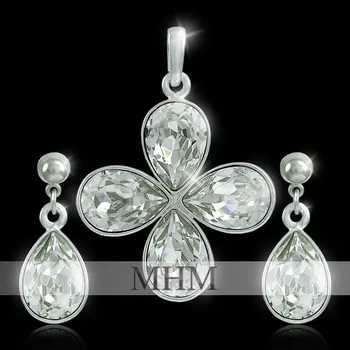 Souprava šperků Souprava šperků Čtyřlístek Crystal včetně řetízku