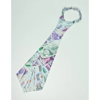 Kravata s potiskem - Peníze