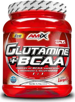 Aminokyselina Amix Glutamine + BCAA Powder 500 g Natural