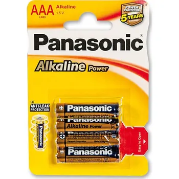 Článková baterie Panasonic Alkaline Power AAA, 4 ks 