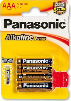 Článková baterie Panasonic Alkaline Power AAA, 4 ks 