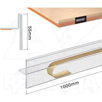Cenovková lišta tvar T - 55x1000mm