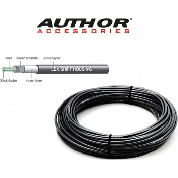 Lanko pro jízdní kolo AUTHOR Bovden řadící ABS-Br-Index 4mm černá