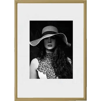 Rám na obraz Hliníkový Foto rámeček 20x30 cm - Zlatá matná - poslední kus