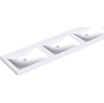 QUADRO ANMW431 - umyvadlo se třemi místy k mytí 210x53 cm, otvor pro baterii 2000090015