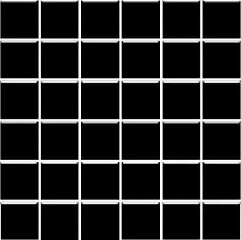 Obklad Altea nero - obkládačka mozaika 30x30 (4,8x4,8) černá lesk 115668