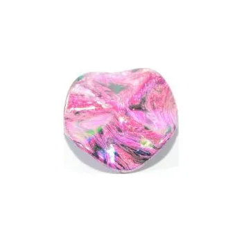 Dětské navlékací korálky Korálek "disco" kruh růžový