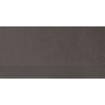 Obklad Intero nero stopnica prosta nacinana - schodovka rektifikovaná 29,8x59,8 černá 137358