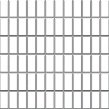 Obklad Gammo Colours/Albir bianco - dlaždice mozaika 30x30 (2,3x4,8) bílá mat 115711