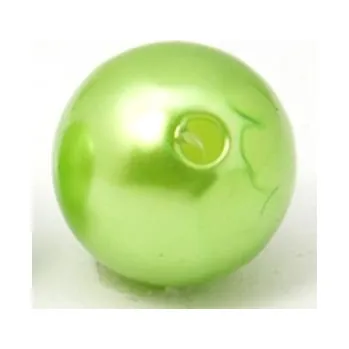 Dětské navlékací korálky Korálek plastový metalický 20mm světle zelený