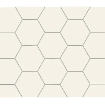 Obklad All in White/White - obkládačka mozaika šestihran 24,8x30,6 bílá 6002477