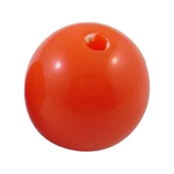 Dětské navlékací korálky Korálek plastový 15mm oranžovočervený