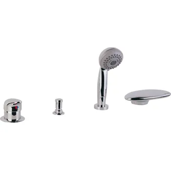 Vodovodní baterie 4-otvorová vanová kombinovaná baterie Vela PB477