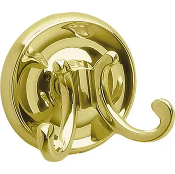 Věšák Villa - dvojháček, leštěná mosaz V256