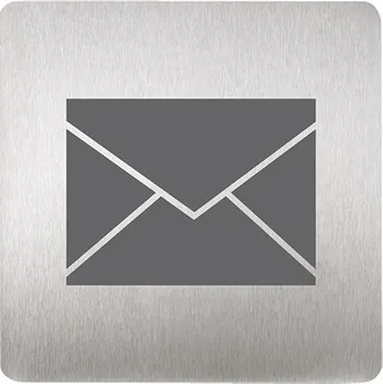 Železářství SLZN 44L - Nerezový piktogram poštovní schránka, 120x120 mm, povrch matný 85441