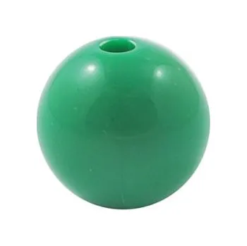 Dětské navlékací korálky Korálek plastový 15mm tmavě zelený