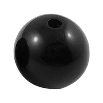 Dětské navlékací korálky Korálek plastový 15mm černý