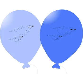 Balónek Balónky omalovánky delfín 5ks mix + fix Balonky.cz 1412021