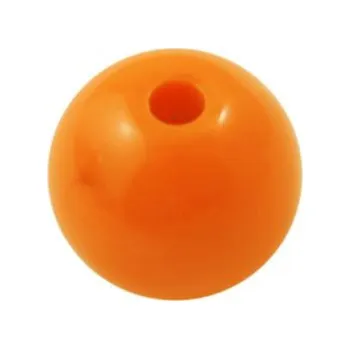 Dětské navlékací korálky Korálek plastový 20mm oranžový